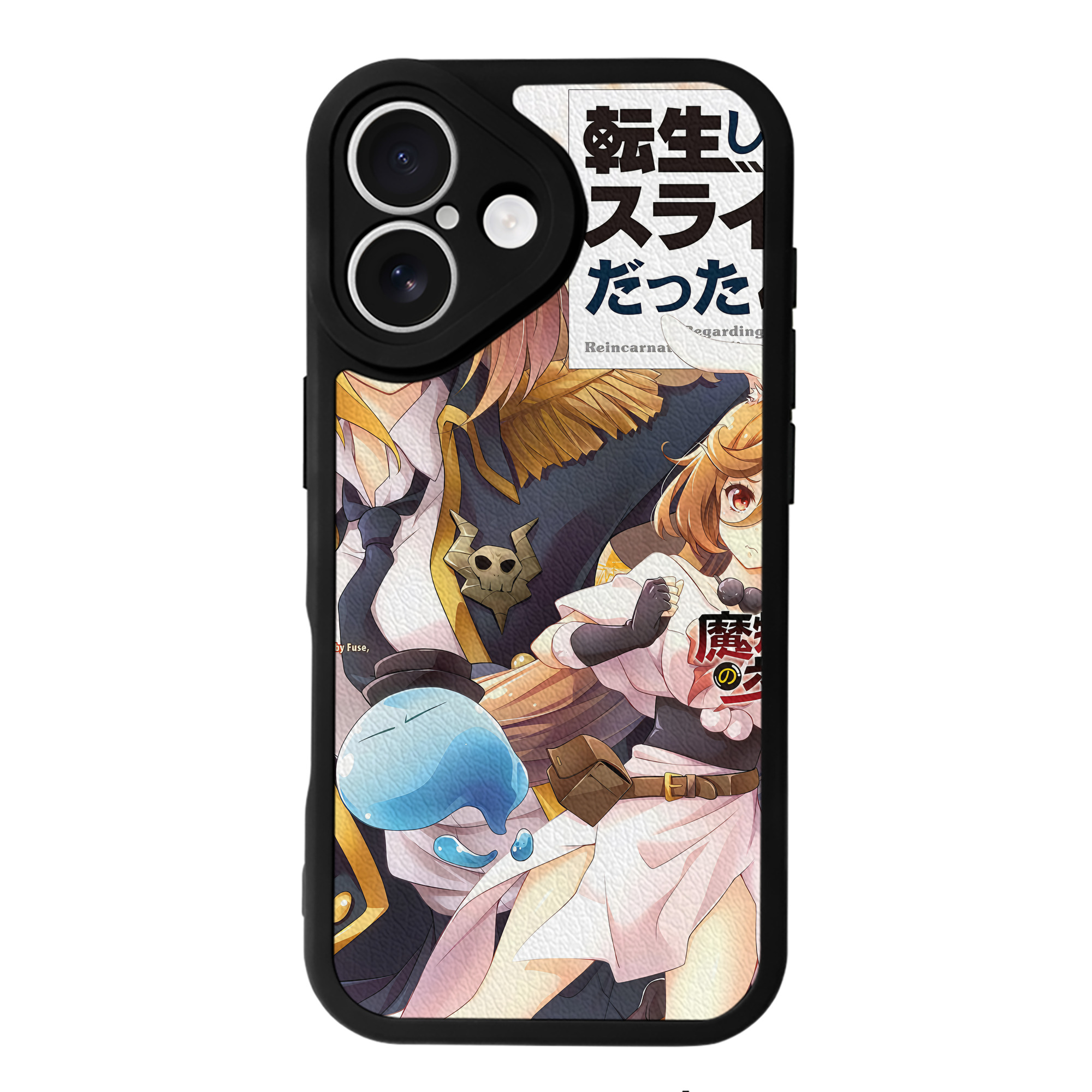 （画像用） 転スラ Regarding Reincarnated to Slime 【iPhone 16シリーズ対応】シリコンスマホケース（レザー調） 材質：シリコン